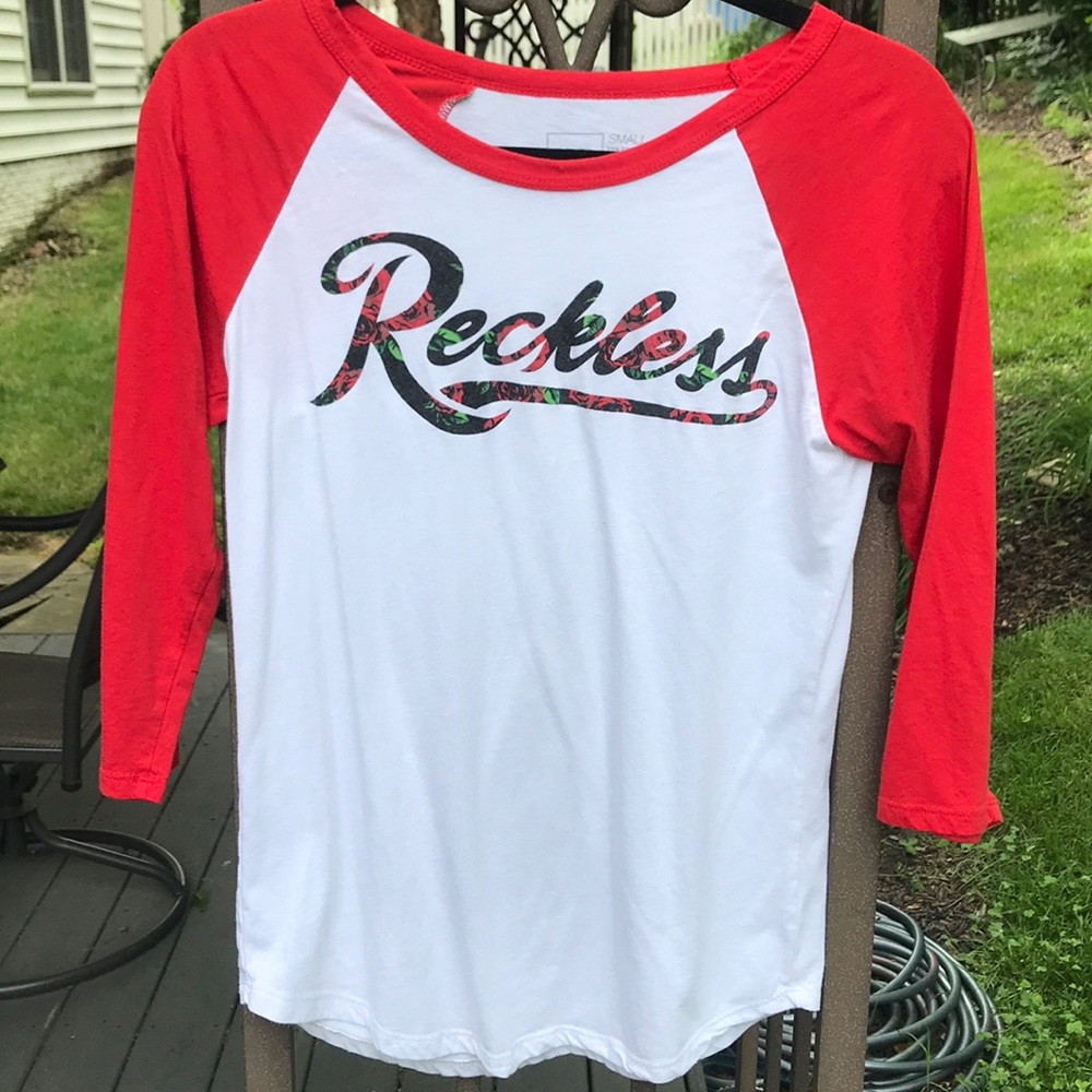 Reckless baseball tee